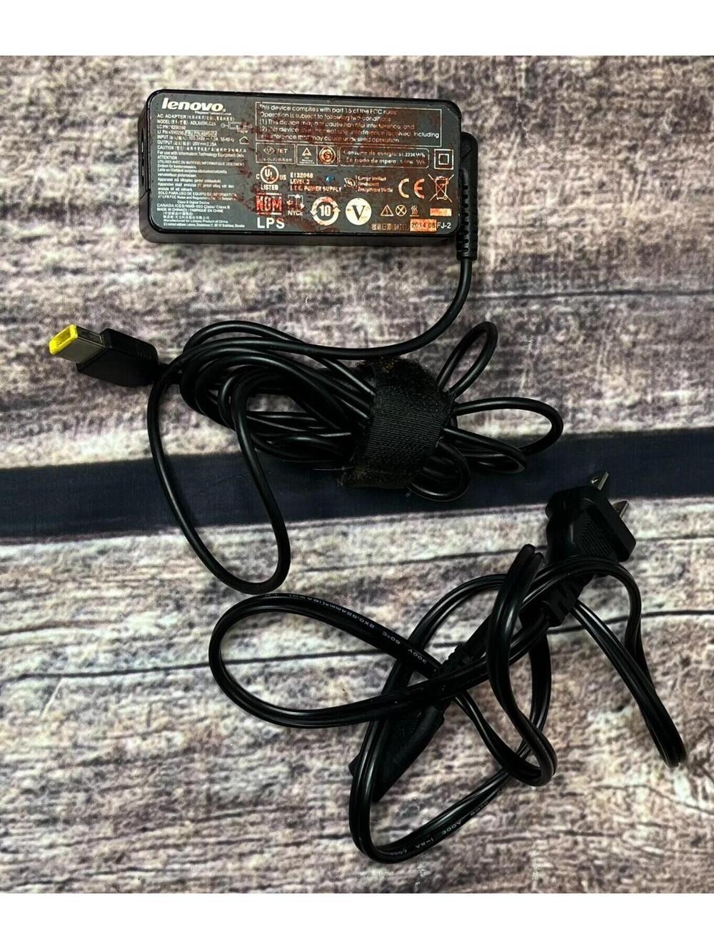 OEM Lenovo ThinkPad 45W AC ADAPTER - 20V 2.25A - ADLX45NLC2A - Rectangular tip